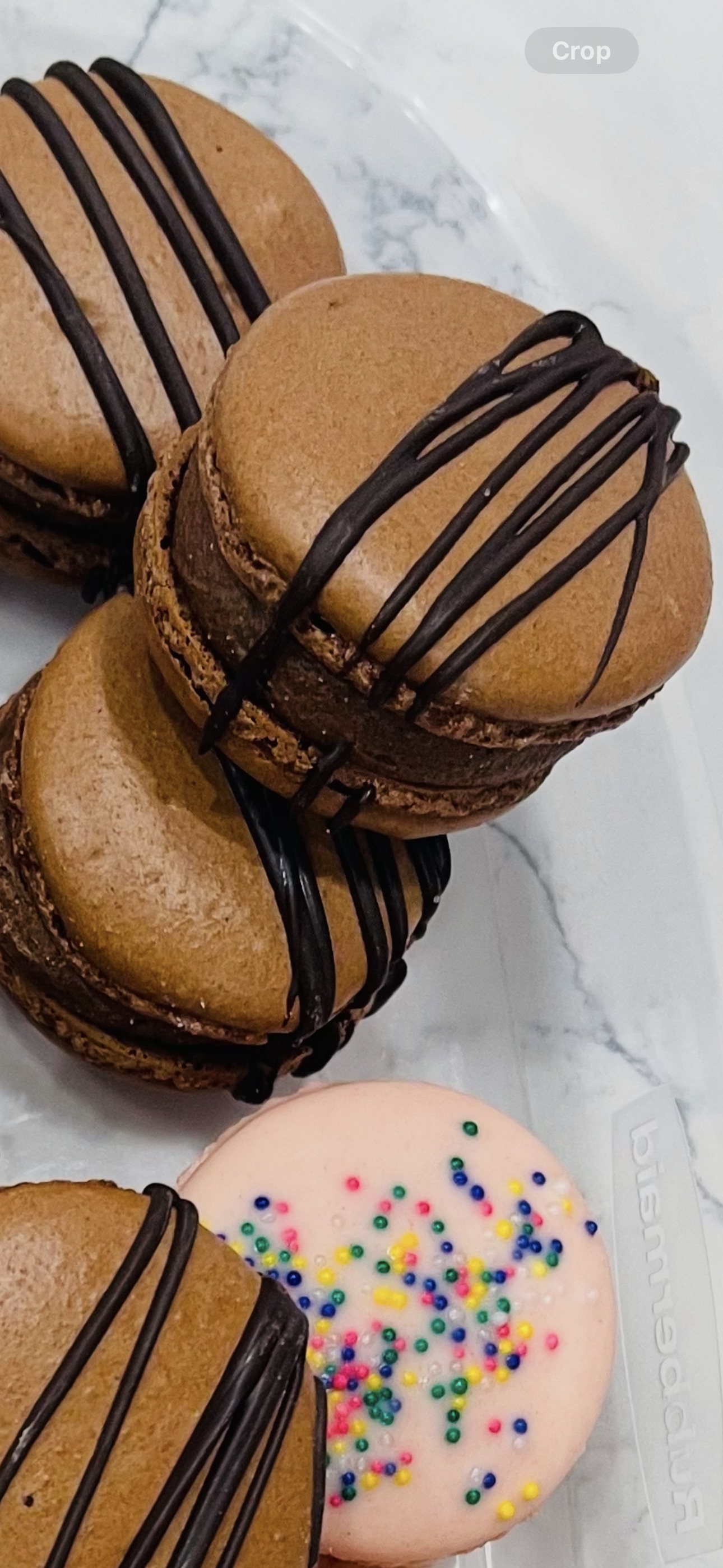 Brownie batter Macarons