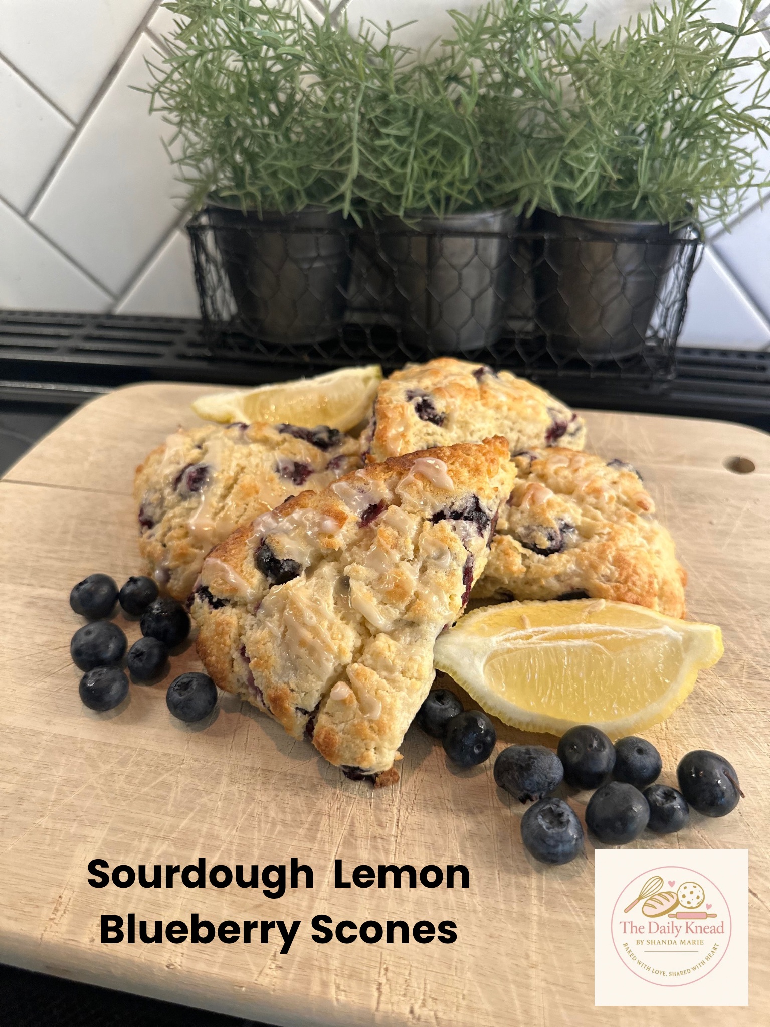 Lemon Blueberry Scones
