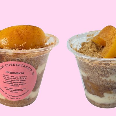 Peach Cobbler Cheesecake’D Up