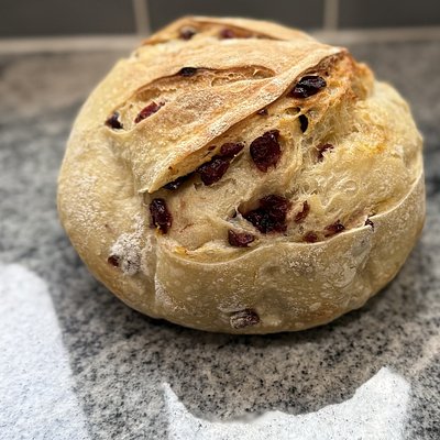 Cranberry Orange Sourdough Bread
