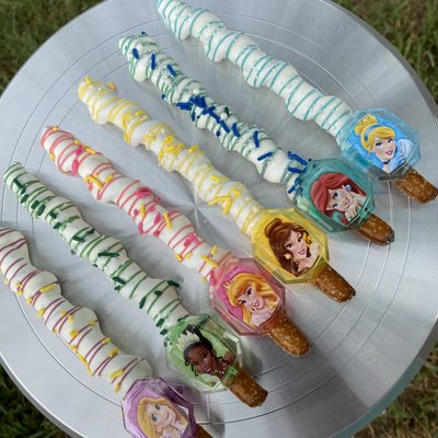 Custom Carmel Wrapped Pretzels 