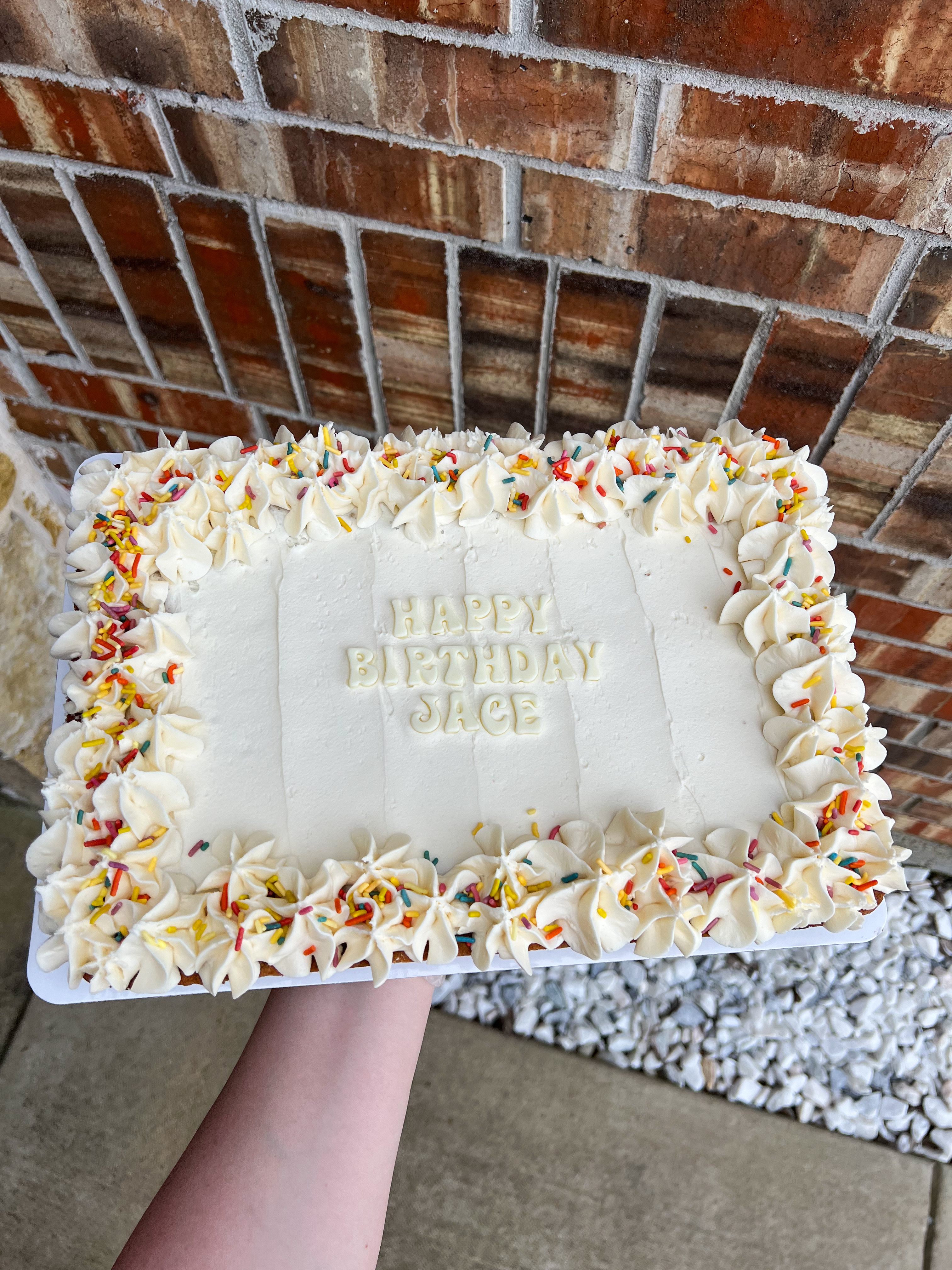 Large Birthday Sprinkle Cookie Cake (9x13)
