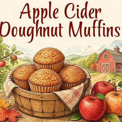  Apple Cider Doughnut Muffins