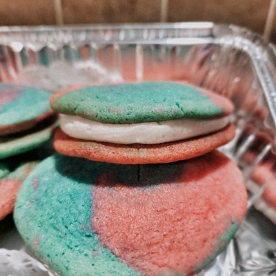 Cotton Candy Sandwich Cookies 