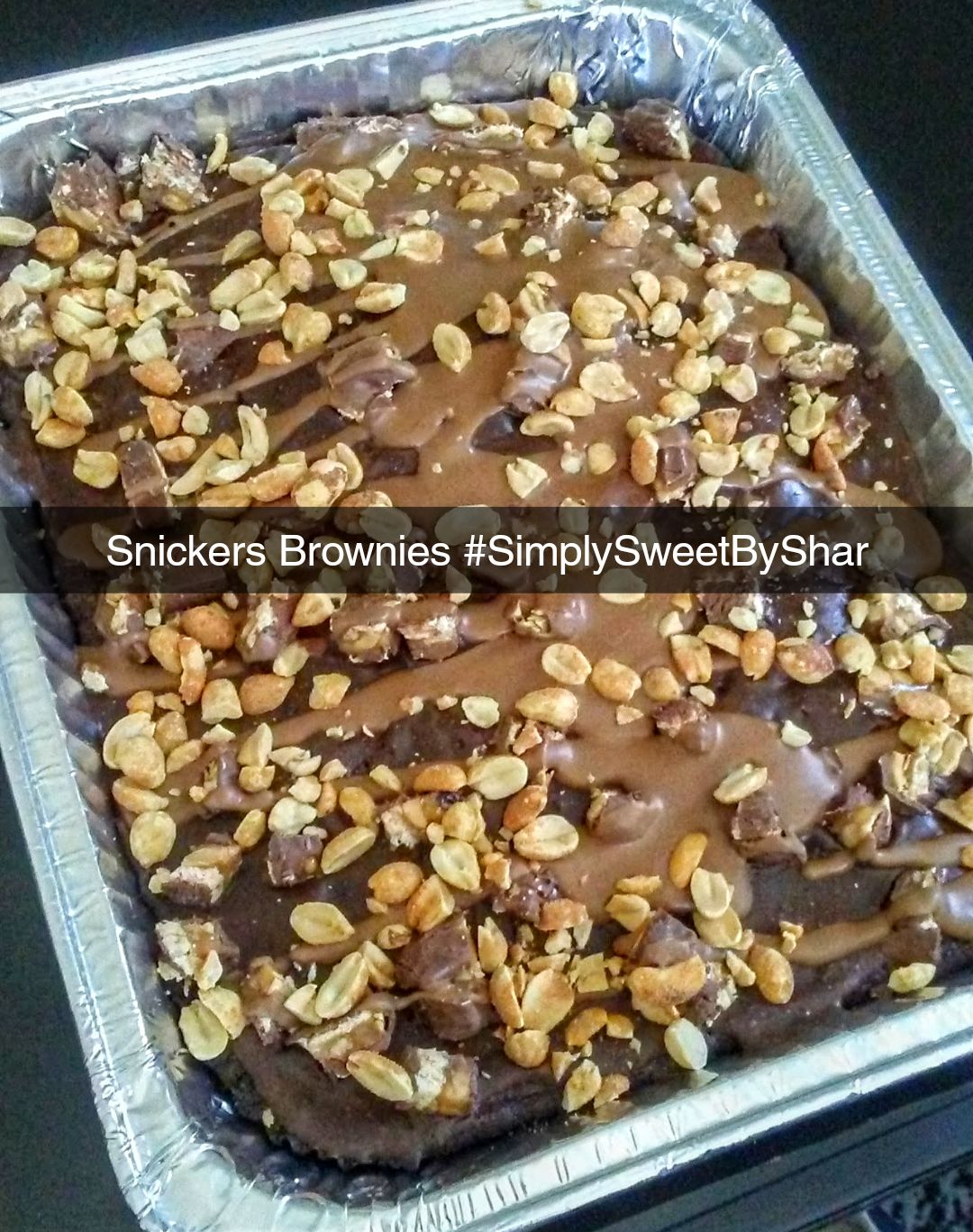 Snickers Candy Bar Brownies 