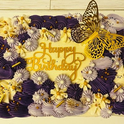 1/4 Customized Buttercream Sheet Cake 