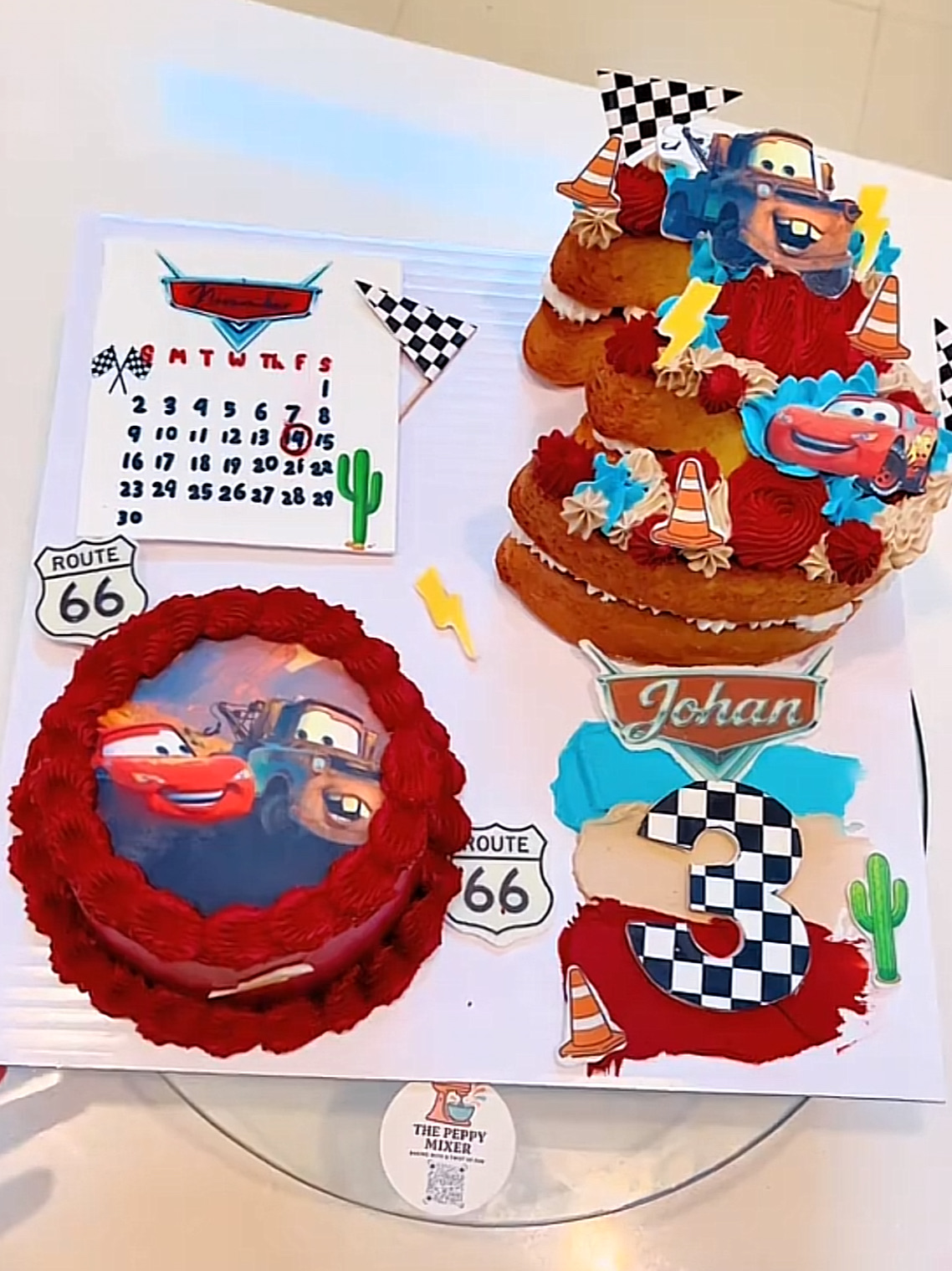 4” Bento & 6” Number Cake 