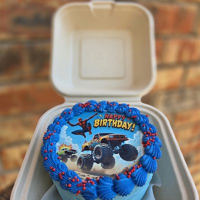 Spiderman Birthday Bento Cake 