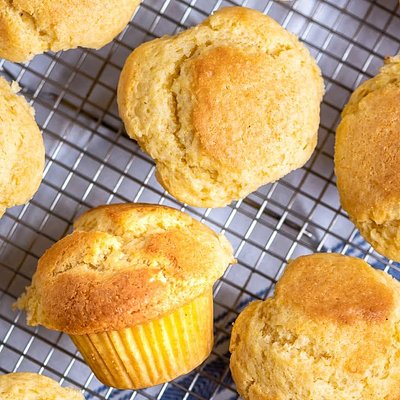 Honey Glazed Corn Muffins [6]