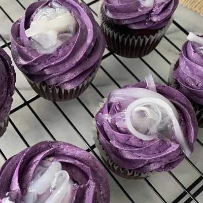 Ube Macapuno Cupcake