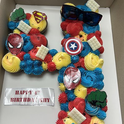 Number Cupcake cake 