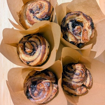 Blueberry Lavender Cruffins