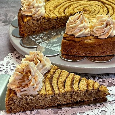 Giant Cinnamon Roll Cookie Cake 