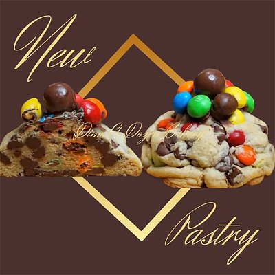 Emergency Overload M&M chocolate chip cookies stuffed