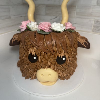 Highland Cow Cake (6 Inch 2 Layer) 