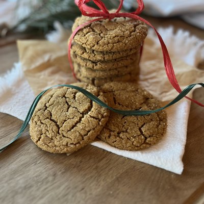 Chewy Ginger Molasses Cookies