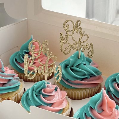 Gender Reveal Filled Cupcakes