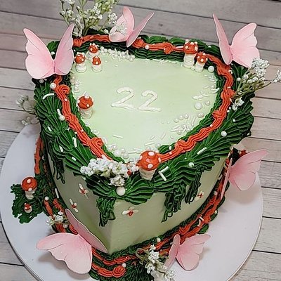 8 Inch Heart Shaped Cake 