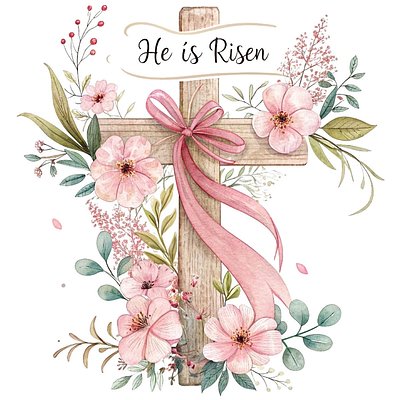 He Is Risen Vintage Cookie Cake