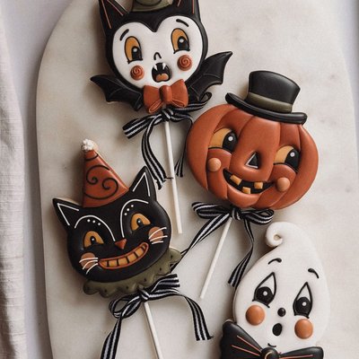Cookie Sets: Vintage Halloween (2) Or (4)