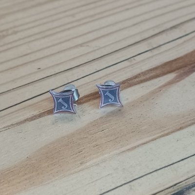 Jefferson Logo Stud Earrings