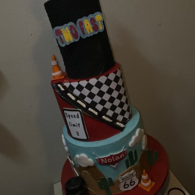 Large Three Tier Cake (8 Inch , 6 Inch And 4inch) 
