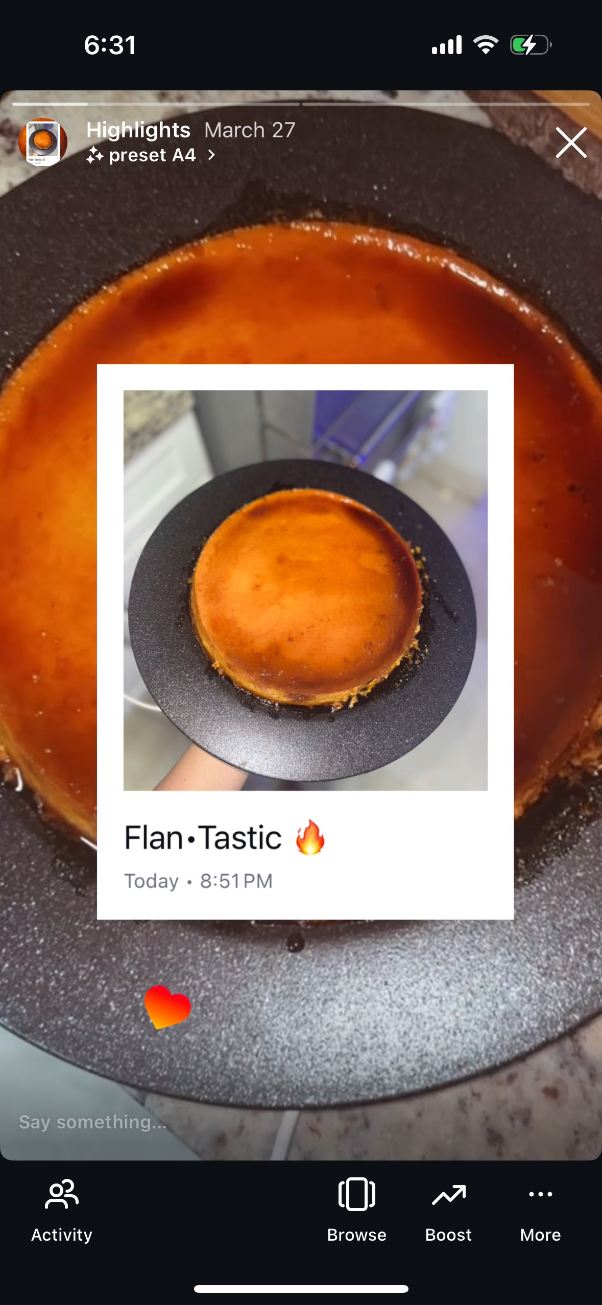 10" Flan