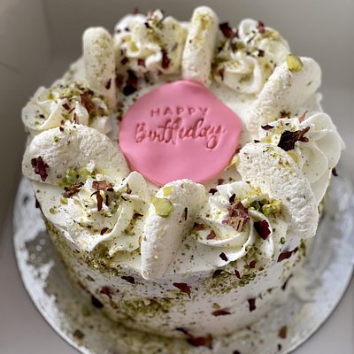 Eggless Rasmalai Cake