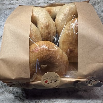 Plain Sourdough Bagels