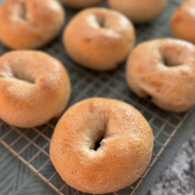 Plain Bagels (6)