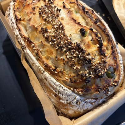 Jalepeño Cheddar Everything Sourdough Loaf