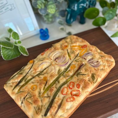 Floral Focaccia