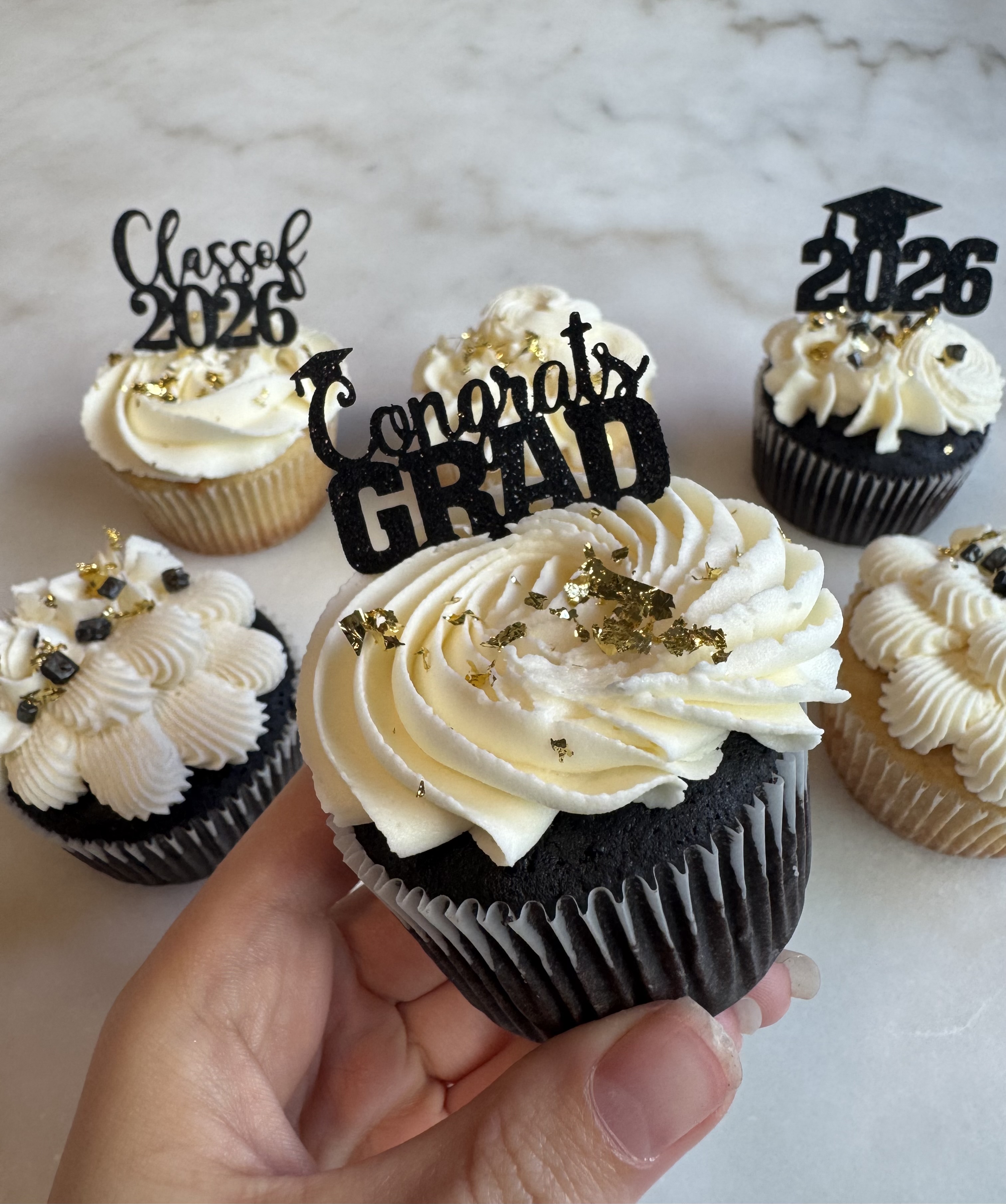 Custom Graduation Cupcakes