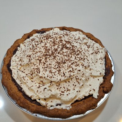 Sourdough Crust Chocolate Cream Pie