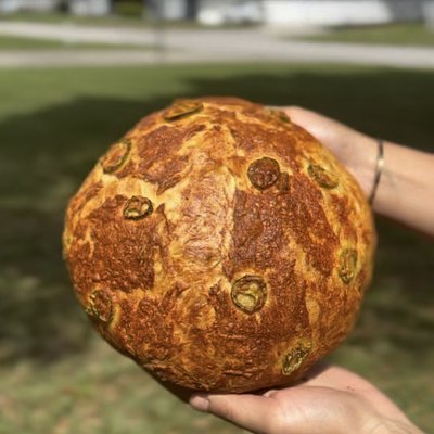 Jalapeño Cheddar Artisan Bread