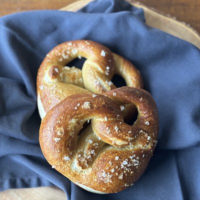 Salted Sourdough Pretzels