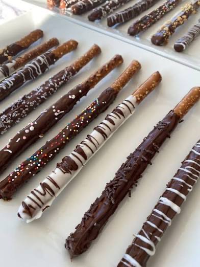 Chocolate Covered Pretzel Rods