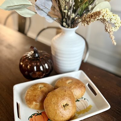 Pumpkin Sourdough Bagels (4)