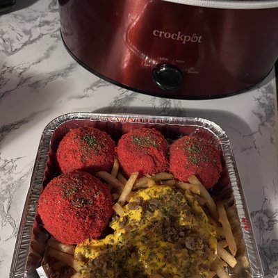 boudin ball platter .