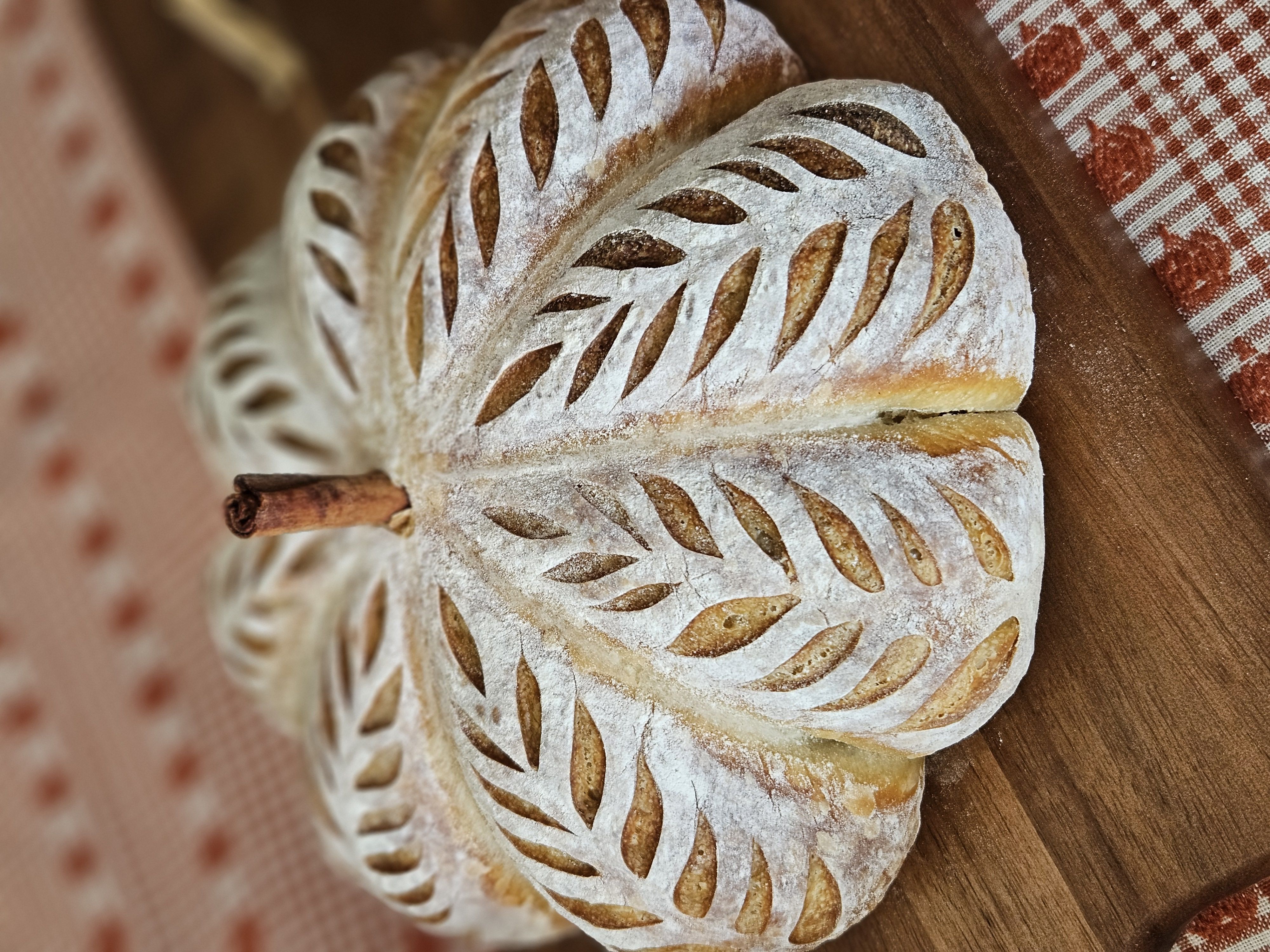 Pumpkin Shaped Classic Sourdough Loaf
