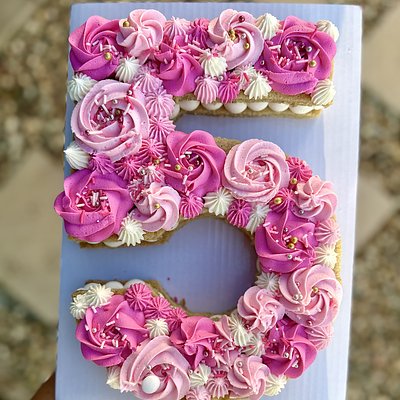 Number Cookie Cake