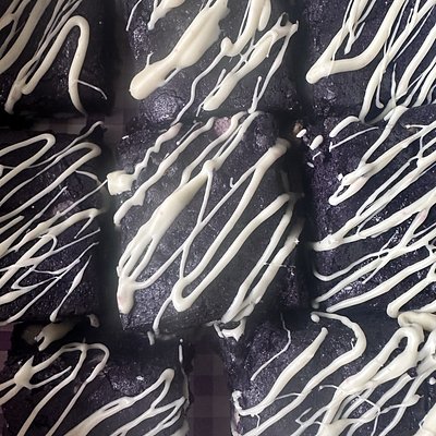 Ube White Chocolate Brownies 