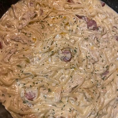Chicken And Sausage Fettuccine