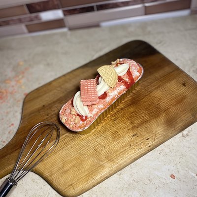 Strawberry Crunch Mini Loaf Cake