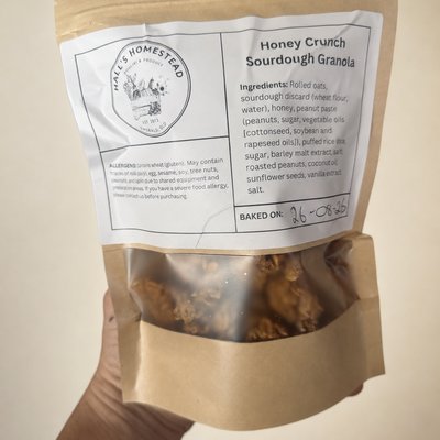 🍯 🥜 Honey Peanut Crunch Sourdough Granola