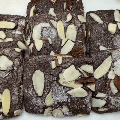 Sugar Almond Chocolate Cookies 