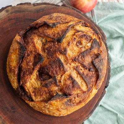 Apple Cinnamon Sugar Sourdough Loaf 