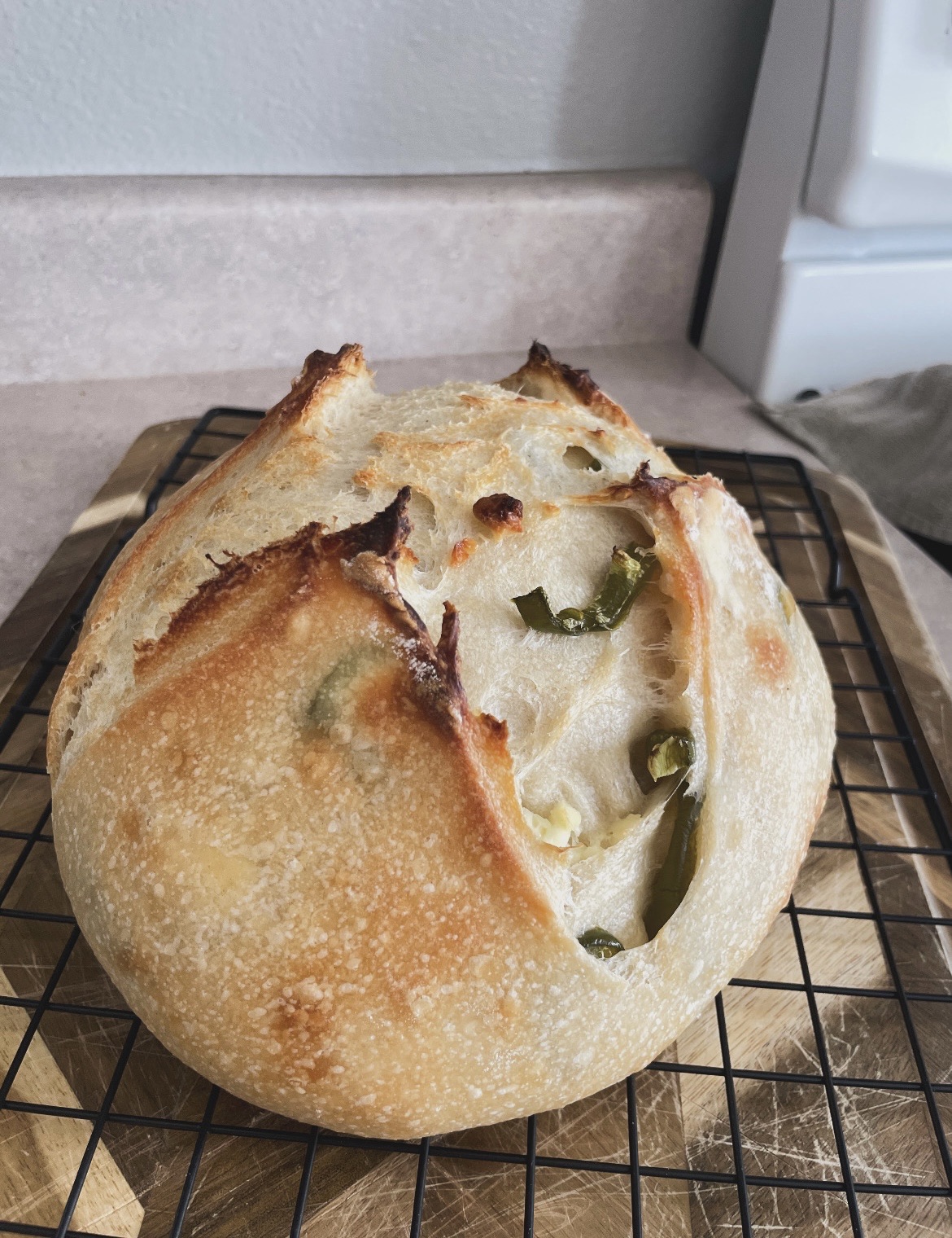 Sourdough Jalapeño Feta Cheese Boule 