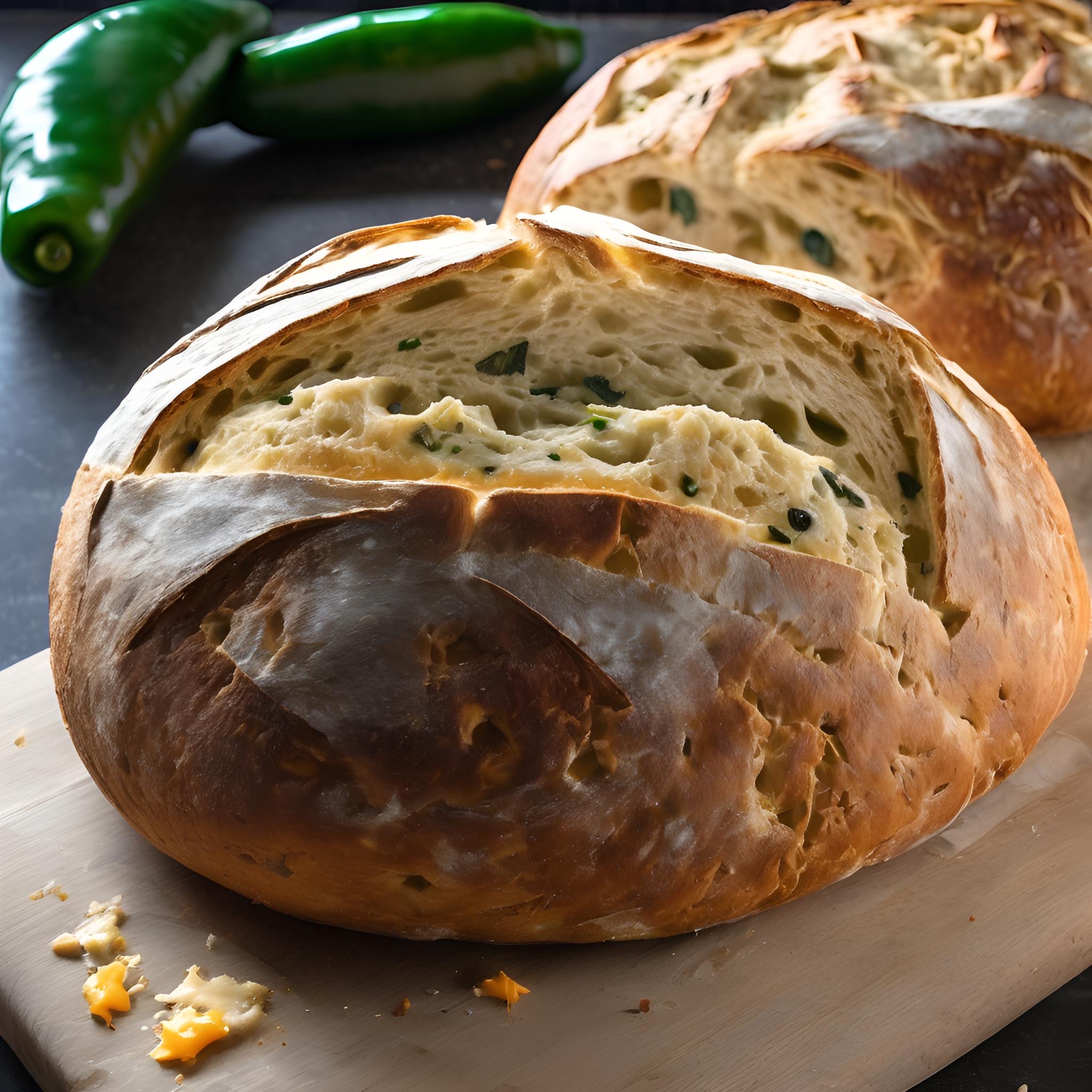 Sourdough Jalapeño Cheddar Bread 