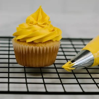 yellow cupcake
